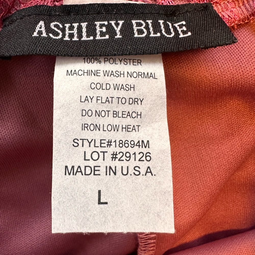 Ashley Blue Y2K Mauve Rosy Lace Maxi Skirt Deadstock NWT Made USA Vintage 2000s - Picture 5 of 13